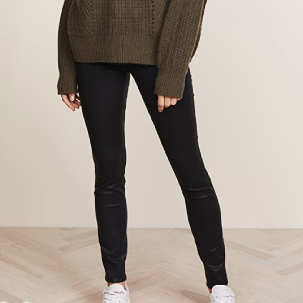PAIGE COATED BLACK EDGEMONT JEAN - Picture 6 of 11